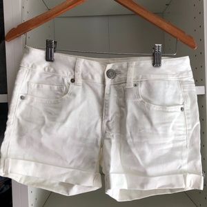 American Eagle Outfitters White Denim Shorts